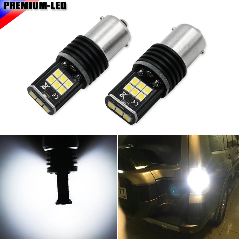 Супер яркие 15 SMD 3030 1156 P21W 7506 светодиодный лампы для замены задних огней или