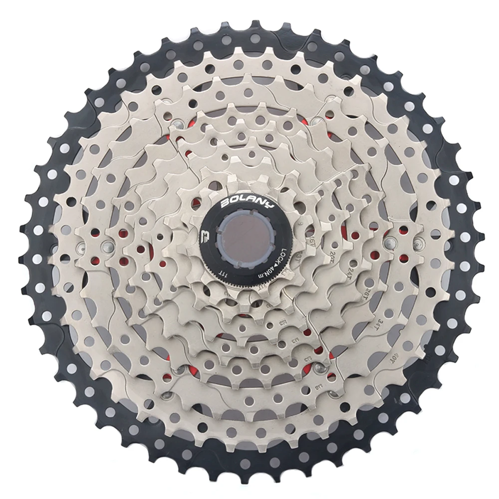 9speed Bicycle Freewheel 27s cassette Mountain Bikes Mtb Wide Ratio Bicycle Cassette Parts Sprockets 11-40T 11-42T 11-46T