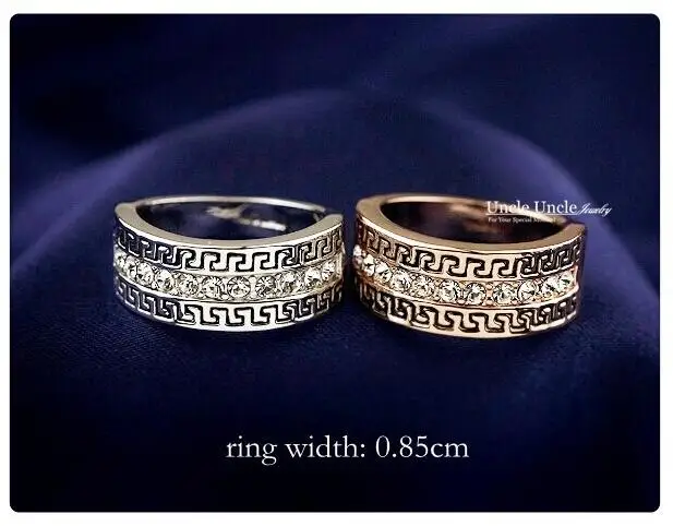 Бренд Дизайн розовое золото цвет австрийский горный хрусталь проложили G Ретро