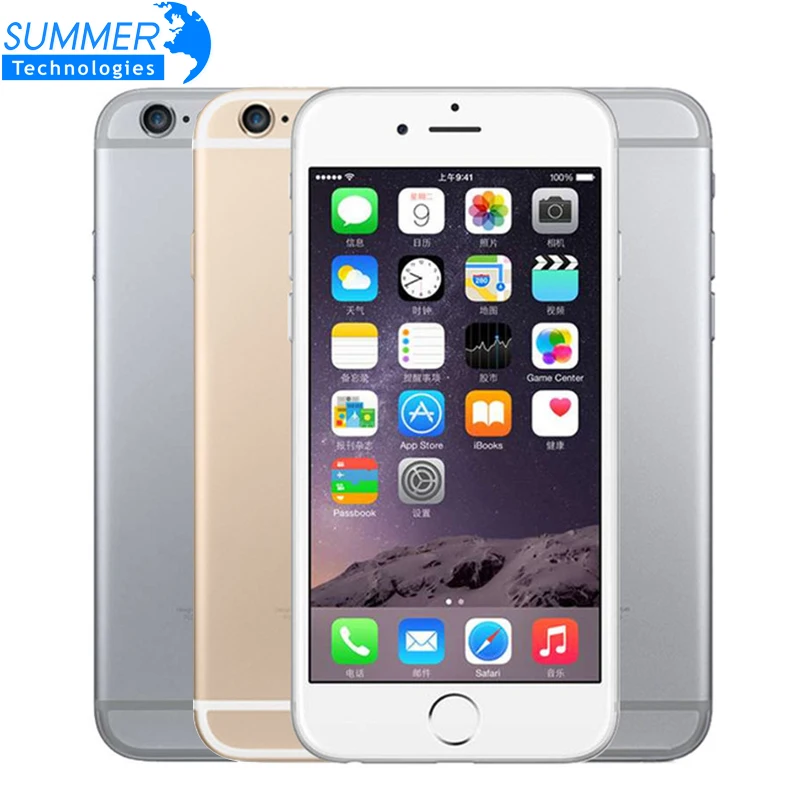 Разблокированный Apple iPhone 6 сотовый телефон IOS двухъядерный LTE 4," ips 1 ГБ Оперативная память 16 Гб/64/128 ГБ Встроенная память б/у мобильных телефонов