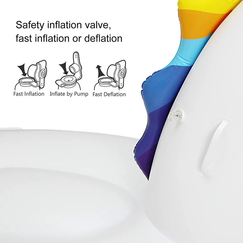 Гигантский поплавок для бассейна с единорогом 200 см надувные Летние Водные