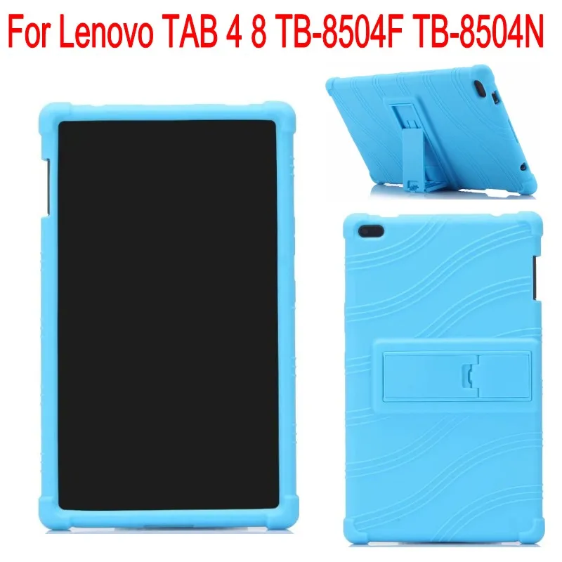 Силиконовый чехол для lenovo TAB 4 8 Ультратонкий Мягкий силиконовый стойка TB 8504N 8504F