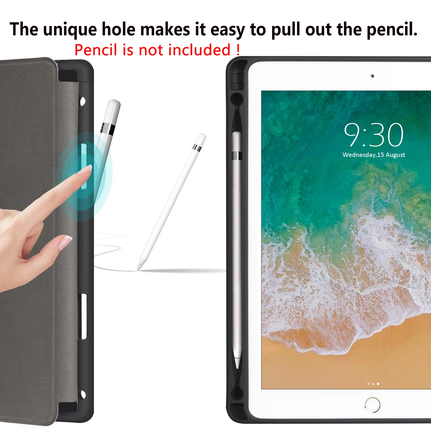 Чехол для iPad Air 3 с держателем карандашом 7th 8th Generation 10 2 Pro 5 9 7 2018 2017 чехол Funda|Чехлы