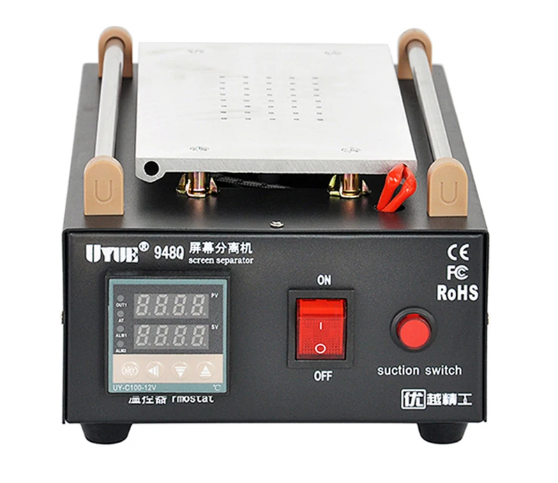 UYUE 948Q высокое качество 110/220 В встроенный воздушный насос вакуумная машина-сепаратор с ЖК-экраном ремонтная машина для телефона+ больше подарков