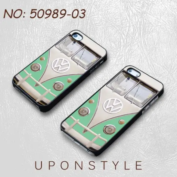 Personalized Volkswagen VW Bus Pattern Cover For iPhone 4 4s 5 5s Wholesale Retail Free shipping A50989 03|bus manufacture|bus bagbus reader |
