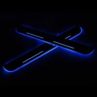 sncn led car scuff plate trim pedal door sill pathway moving welcome light for hyundai i30 2015 2016 2017 2018 badge emblem