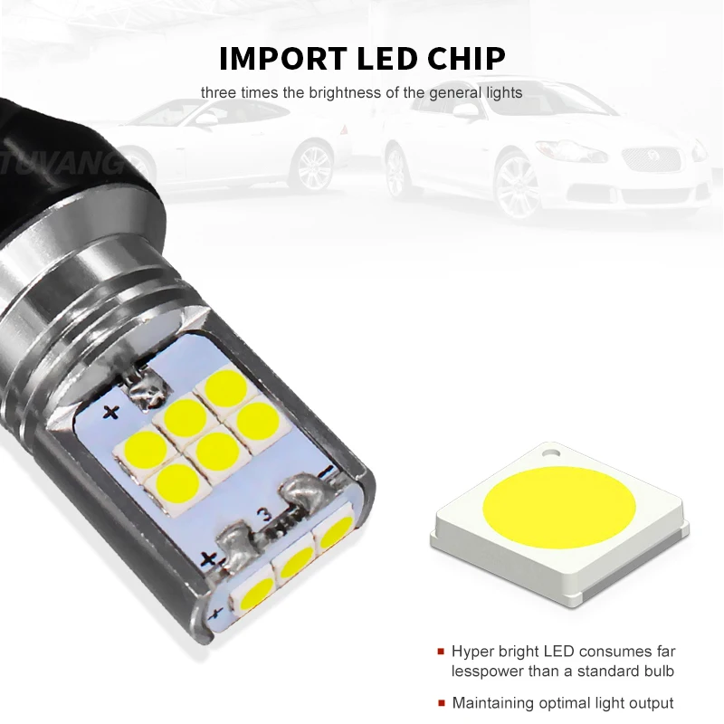 2x стробоскоп T20 7443 W21/5 вт WY21W 15 Smd 3030 стоп сигнал ап лампа источник s красный белый