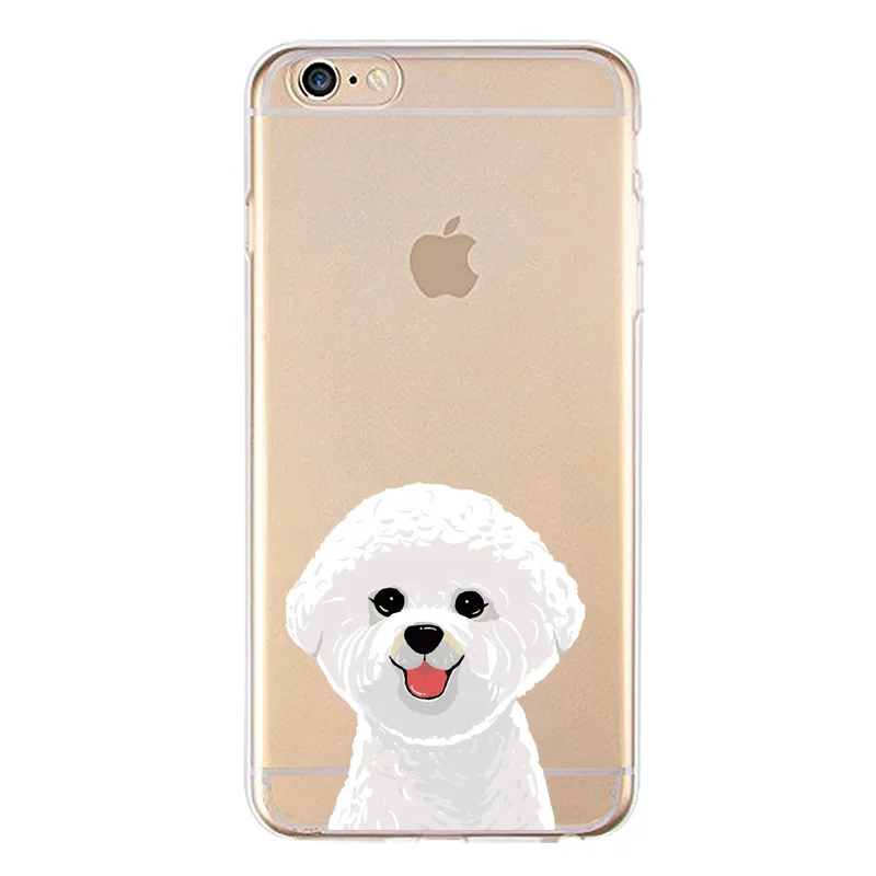 Fox Soft Clear TPU Phone Case For iPhone 4/4s 5 5s 6 6plus 7 8plus x Silicone Panda Cat Dog Print Cover Free Shipping | Мобильные