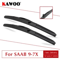 kawoo for saab 9 7x 2222 auto car soft rubber windcreen wipers blades 2005 2006 2007 2008 2009 2010 2011 2012 fit u hook arm