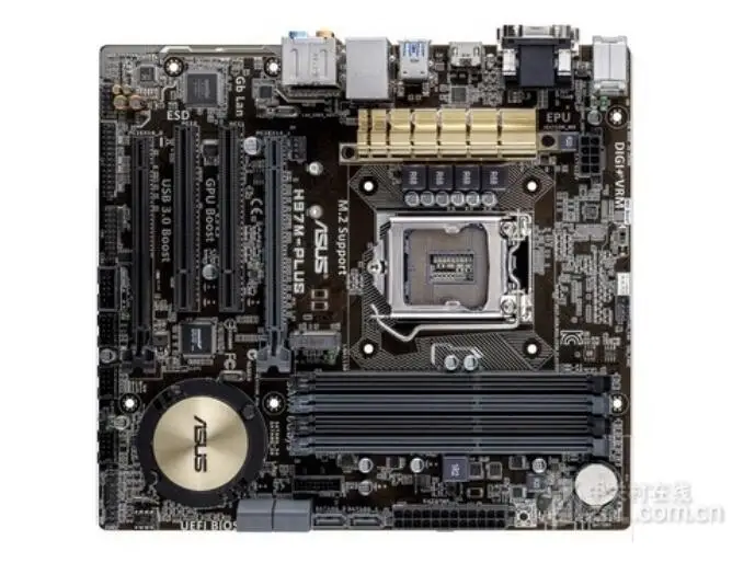 Настольная Материнская плата ASUS H97M PLUS DDR3 LGA 1150 материнская USB3 0 SATA3 PCI E 3