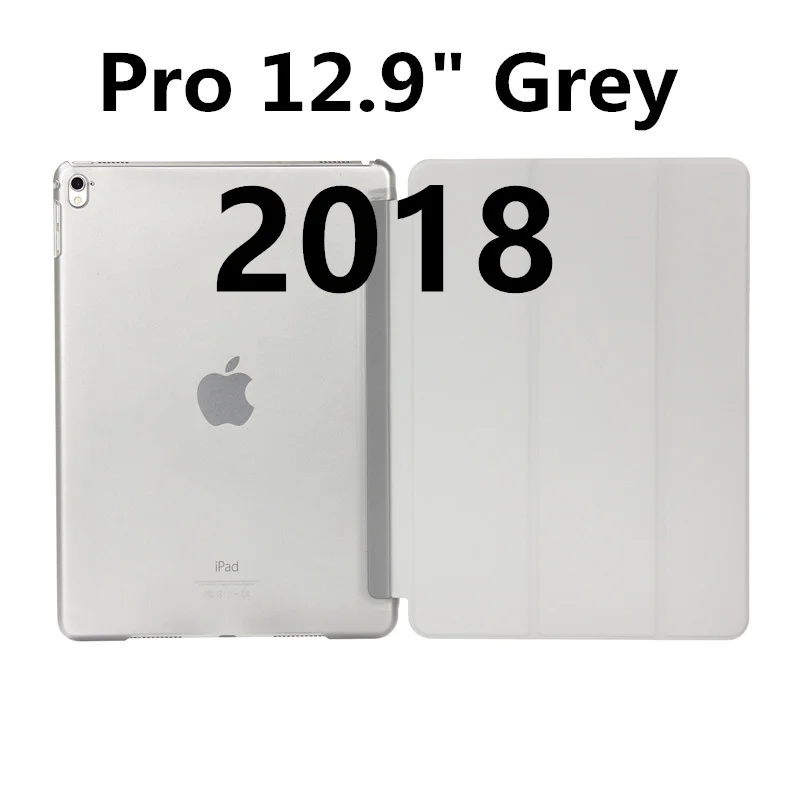 Роскошный тонкий магнитный Смарт Флип-Стенд PU кожаный чехол для Apple iPad Pro 12,9 дюймов I Pad Pro 12,9 дюймов Чехлы для планшетов - Цвет: 2018 12 inch Grey