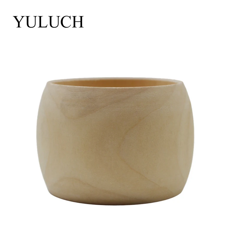 YULUCH DIY Круглый Натуральный Деревянный простой браслет деревянный браслет ювелирные изделия для женщин/дам сделать свой собственный ювелирные аксессуары
