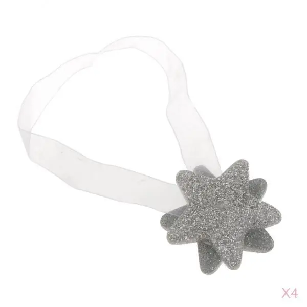 4Pieces Curtain Tiebacks Magnetic Tie Back Holdbacks Window Decoration Star | Дом и сад