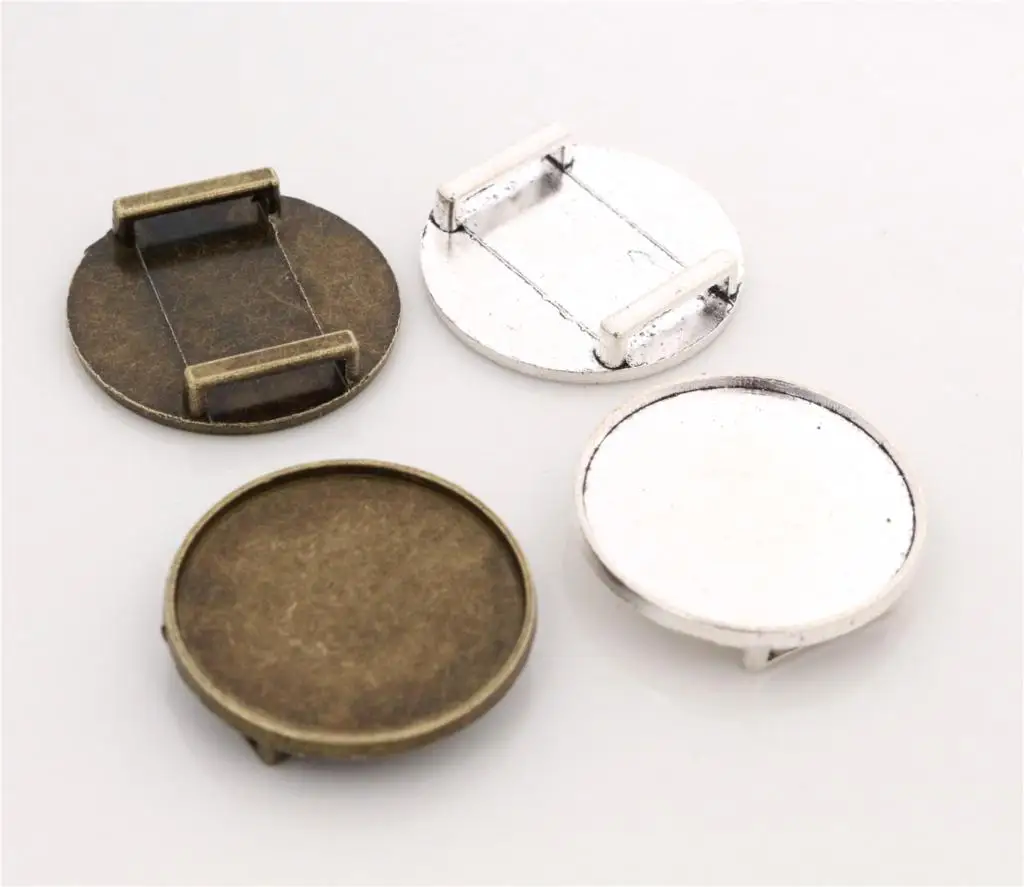 10 шт. 25 мм Внутренний размер античный посеребренный квадратный кабошон базовая