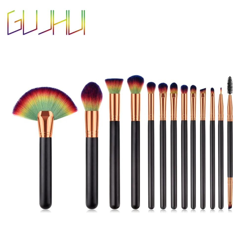 

13 pcs Makeup Brushes Set Beauty Tools Powder Eye Shadow Foundation Brush Professional Cosmetics Brushes Tool Kits 7 Colors