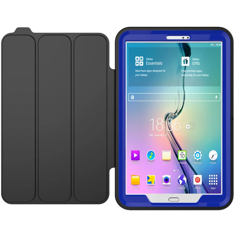 Для Samsung Galaxy Tab A 10,1 T580 T585 чехол дети Безопасный полный корпус противоударный усиленный армированный жесткий чехол смартфон крышка+ Защитная пленка на экран+ подставка для ручек