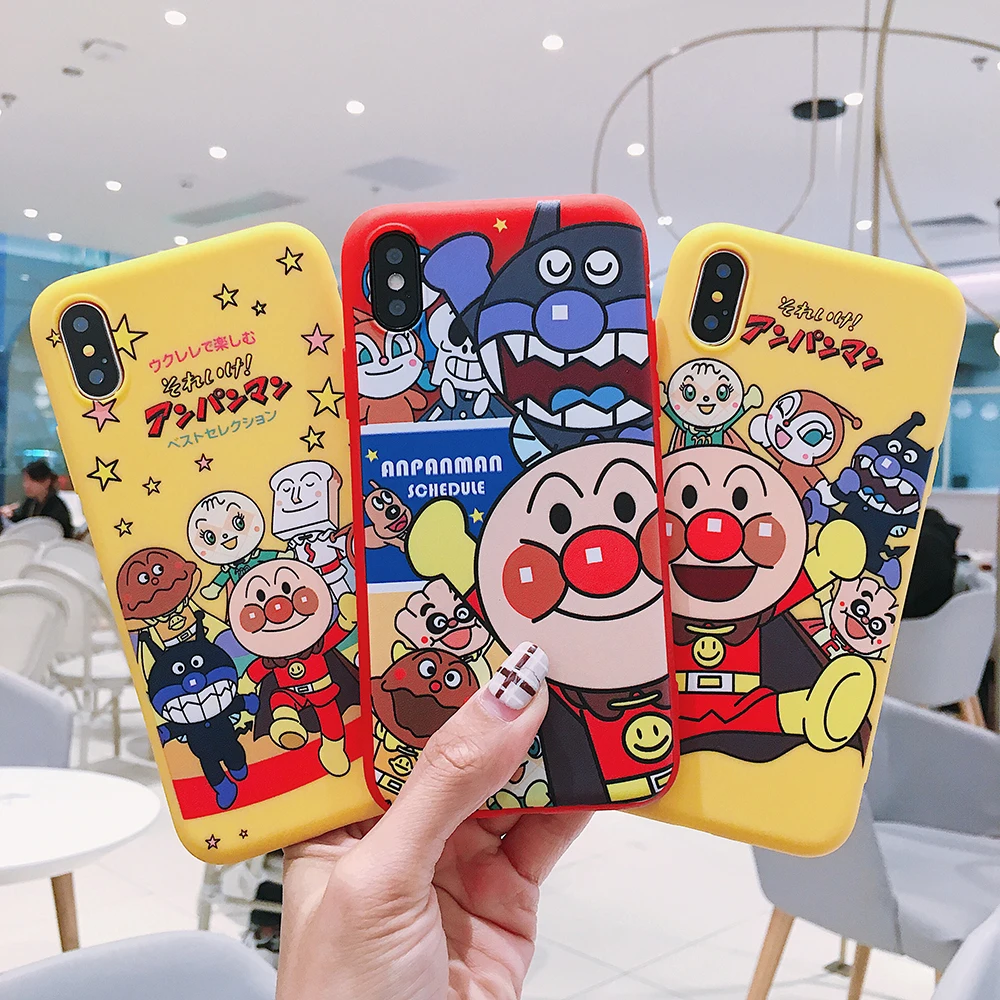 Мультяшный чехол Anpanman для телефона iPhone XS MAX XR 7 8 Plus 6 6s X мягкий силиконовый из ТПУ