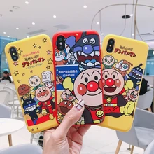 Мультяшный чехол Anpanman для телефона iPhone XS MAX XR 7 8 Plus 6 6s X мягкий