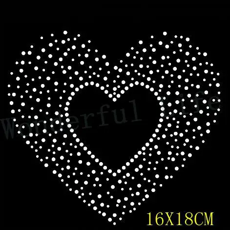 Бесплатная доставка сердечки внутри пустое с точками дизайн теплопередача