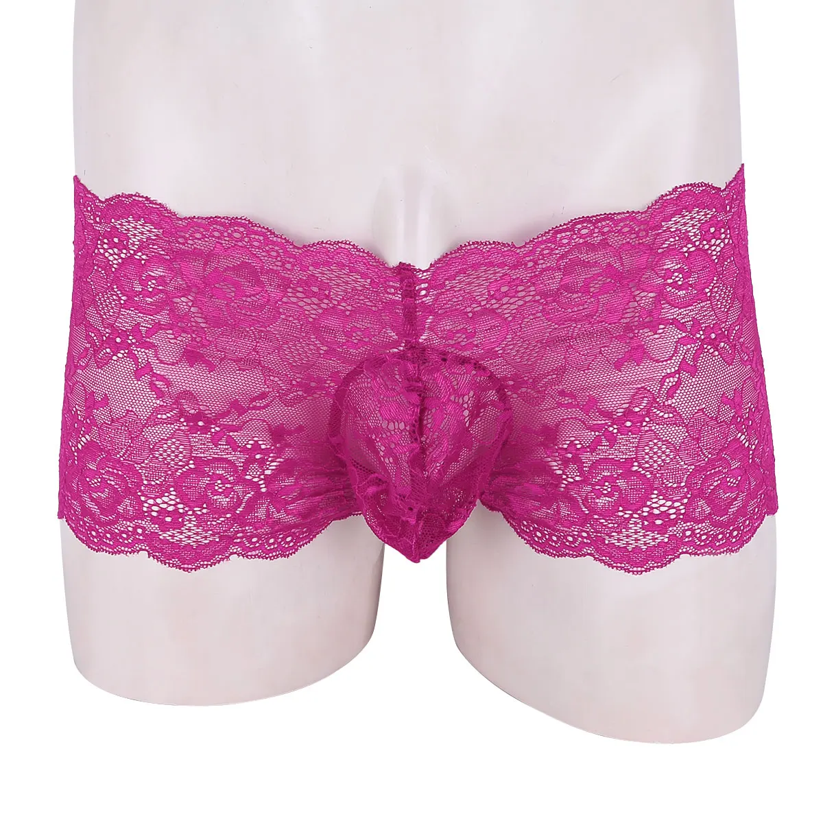 Трусы бикини мужские с цветочным кружевом нижнее белье для геев низкой посадкой