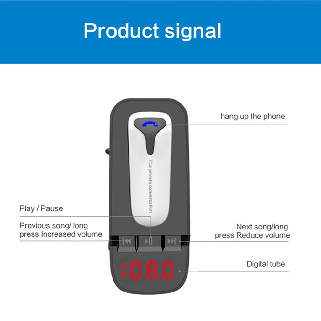 Автомобильный MP3-плеер fm-передатчик модулятор с bluetooth-гарнитурой Автомобильный дисплей Bluetooth mp3 двойной USB