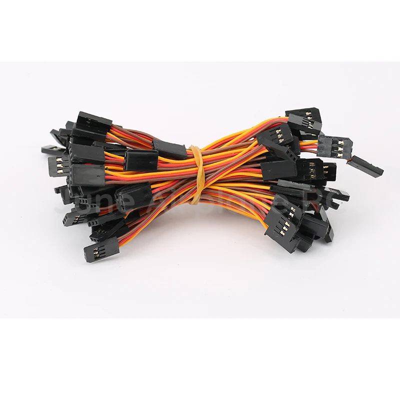 

10pcs 7cm/10cm/15cm/30cm 26AWG RC servo extension Lead wire cable for Futaba JR male to male plug cables wiring