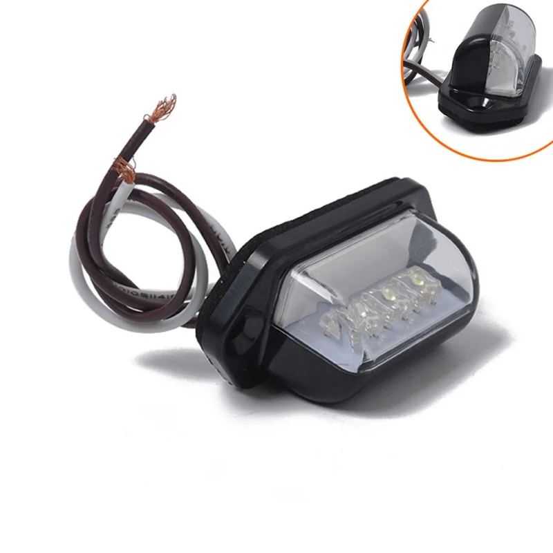 3 светодиода Автомобильный номерной знак свет босветильник сигнал задсветильник