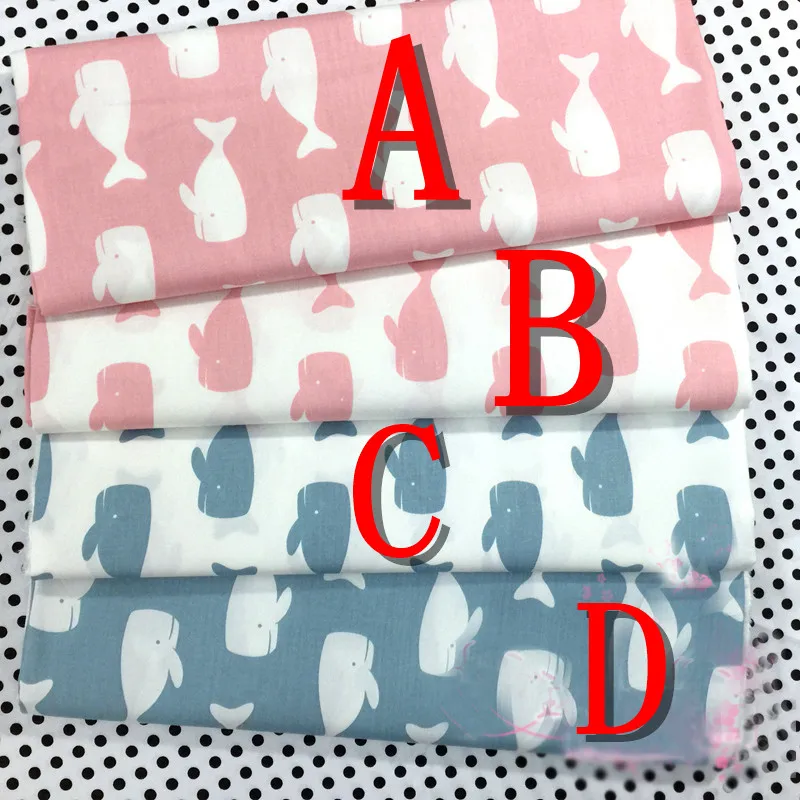 Кит 100% хлопковая ткань самая дешевая с принтом саржевая для производства одеяла