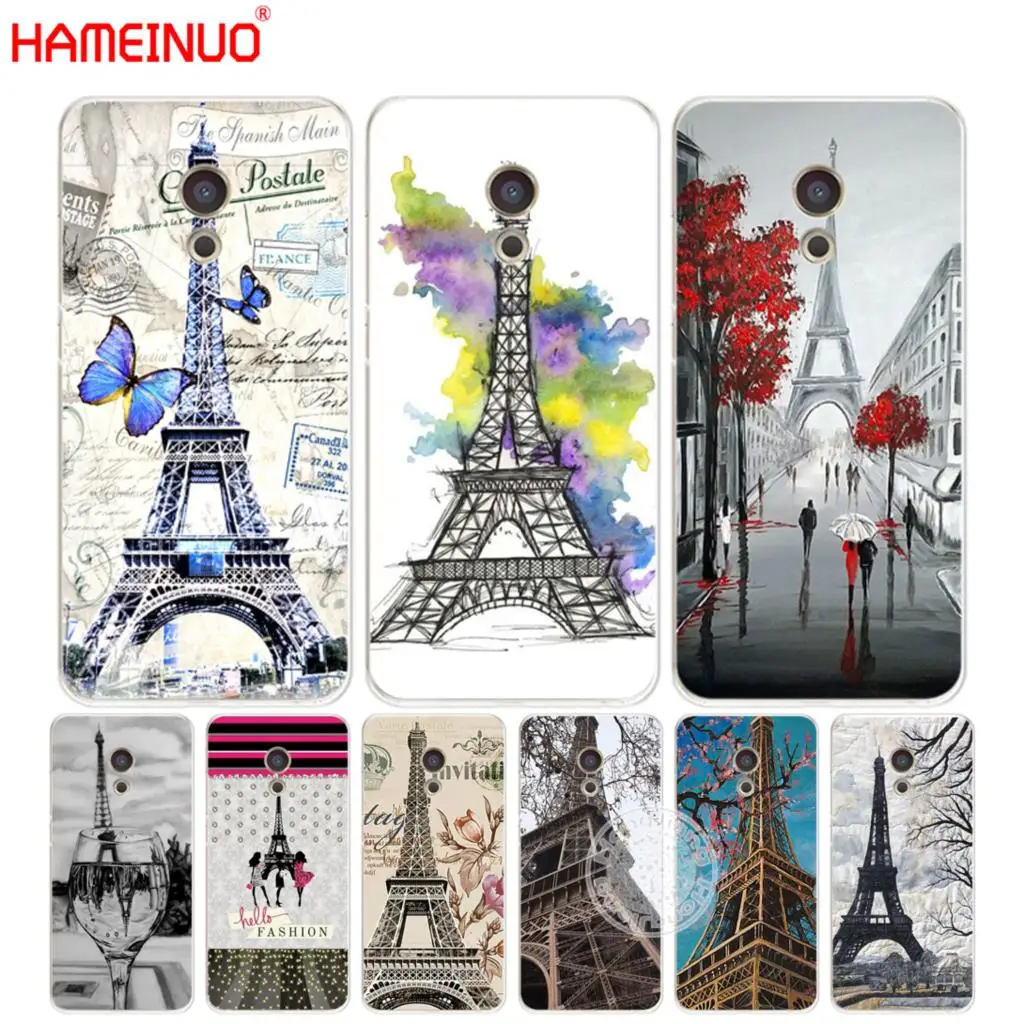 HAMEINUO Эйфелевой башни чехол Париж для телефона Meizu M5 M5S M6 M2 M3 M3S MX4 MX5 MX6 PRO 6 5 U10 U20 note