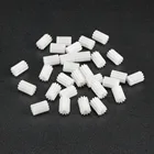 Uxcell 30 шт.лот 102122A 10T 12 зубьев 2 мм вал пластиковая шестерня 9x6 мм5x7 мм для самодельного транспорта Робот Мотор игрушечные аксессуары