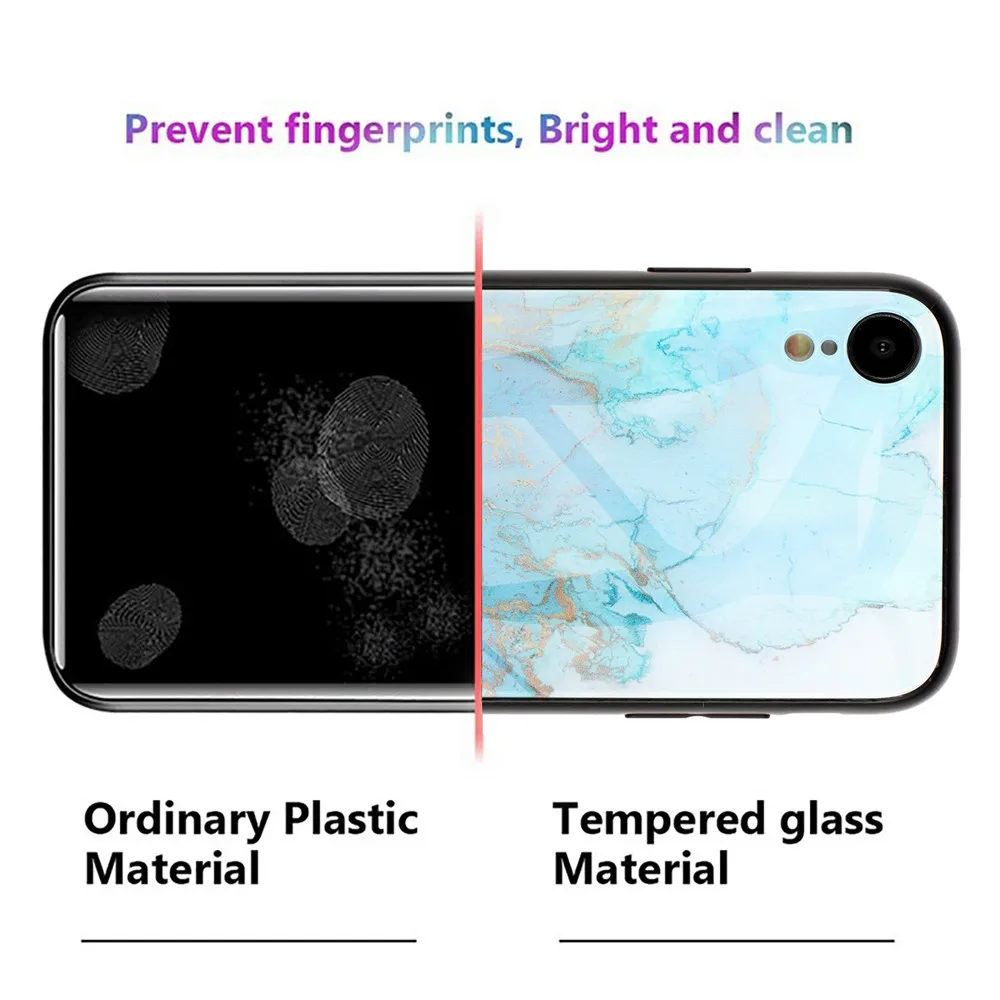KISSCASE Luxury Glass Marble Case For iPhone 8 7 6S 6 Plus XS Max XR X 10 11 Pro Silicone Capinhas Coque Fundas |