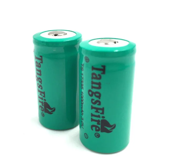 2TangsFire18350 CR123A 3V17335 1000mAh литиевая батарея 2 секционный