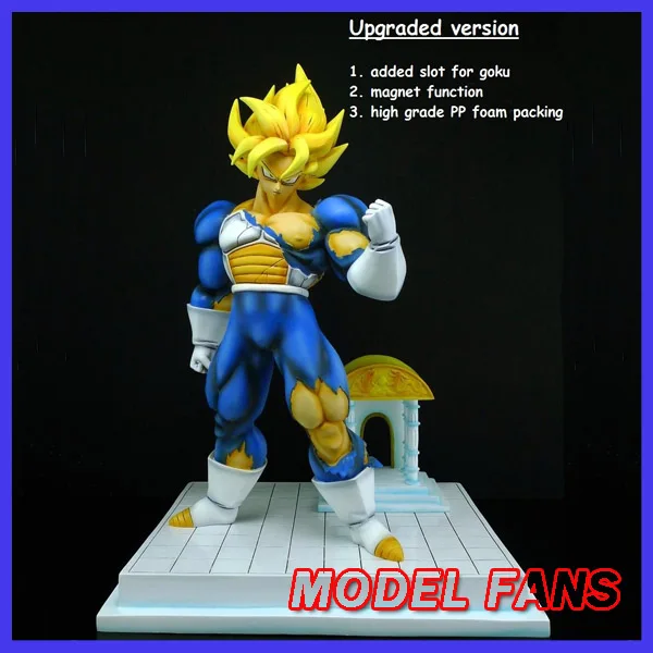 Модель фанатов Dragon Ball Z 34 см Супер saiyan 2 goku time house GK смола статуя фигурка для коллекции