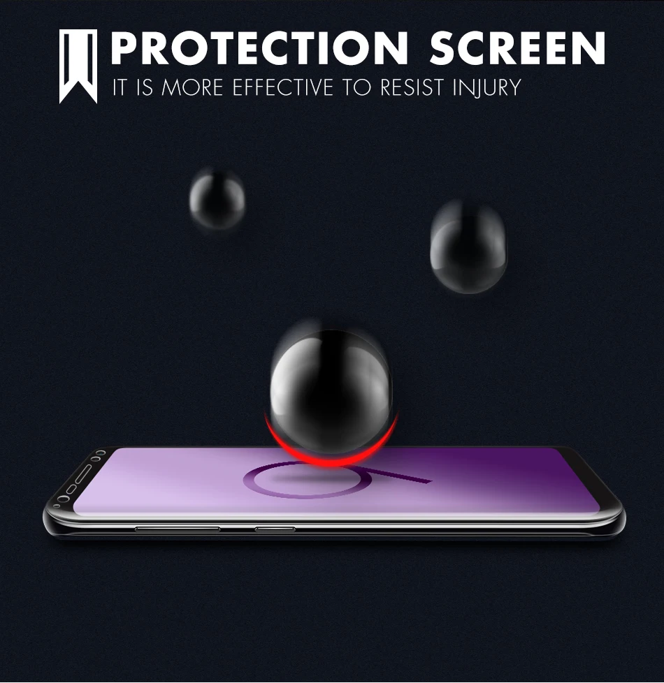 PZOZ для samsung galaxy s9 galaxy s9 plus стекло закаленное Полное покрытие экрана протектор для galaxy note 9 стеклянная пленка s9plus s 9 3D