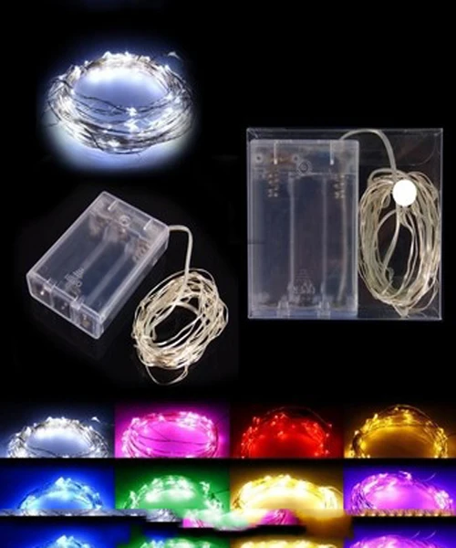 Светодиодная гирлянда на батарейках 5 м 50 светодиодов|light string|copper wire lightswire lights |