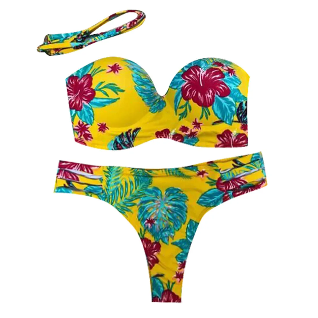 Женский купальный костюм бикини 2019 женский в африканском стиле с винтажным