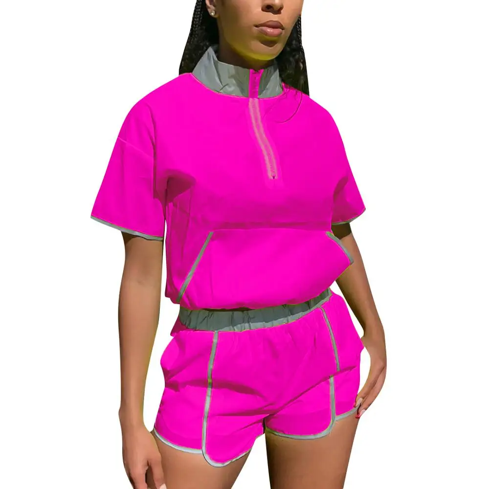 Женский комплект из двух предметов летний светоотражающий с памятью ткань