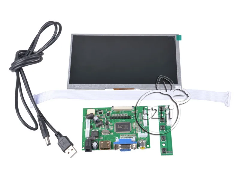 7 дюймовый 800*480 TFT ЖК дисплей 52Pi с платой драйвера HDMI VGA 2AV для Raspberry Pi 3 / 2 Модель B/ПК
