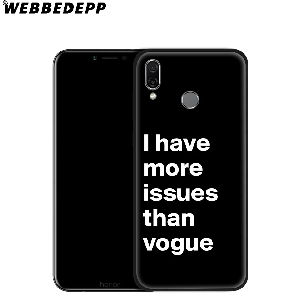 WEBBEDEPP VOGUE Girl Мягкий чехол для Huawei Mate Honor 20 6A 7A 7C 7X 8 9 9X 10 View Lite Pro 30 |