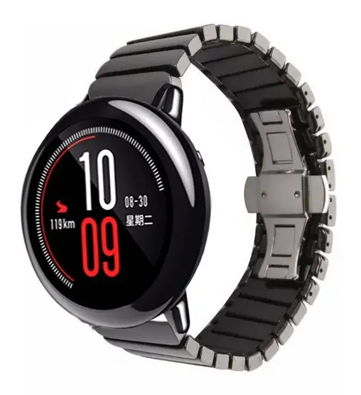 Роскошные керамический ремешок для часов Сяо Ми Хуа mi amazfit темп bip бит lite группа