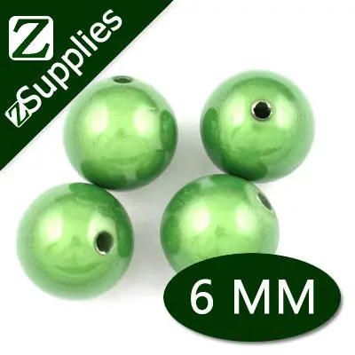 

6mm Green Round Miracle Beads,perle magique,Acrylic wholesale for 2013 hot Trend