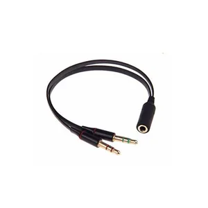 Кабель-разветвитель LBSC с разъемом 3,5 мм на 2 штекера, позолоченный, для наушников, микрофона, аудио