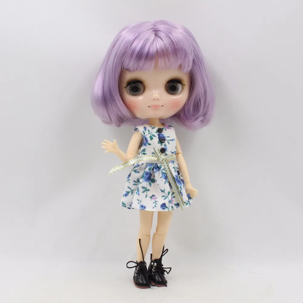 Кукла blyth Middie шарнирное тело фиолетовые волосы короткие 1/8 20 см BL2137/1049|Куклы| |