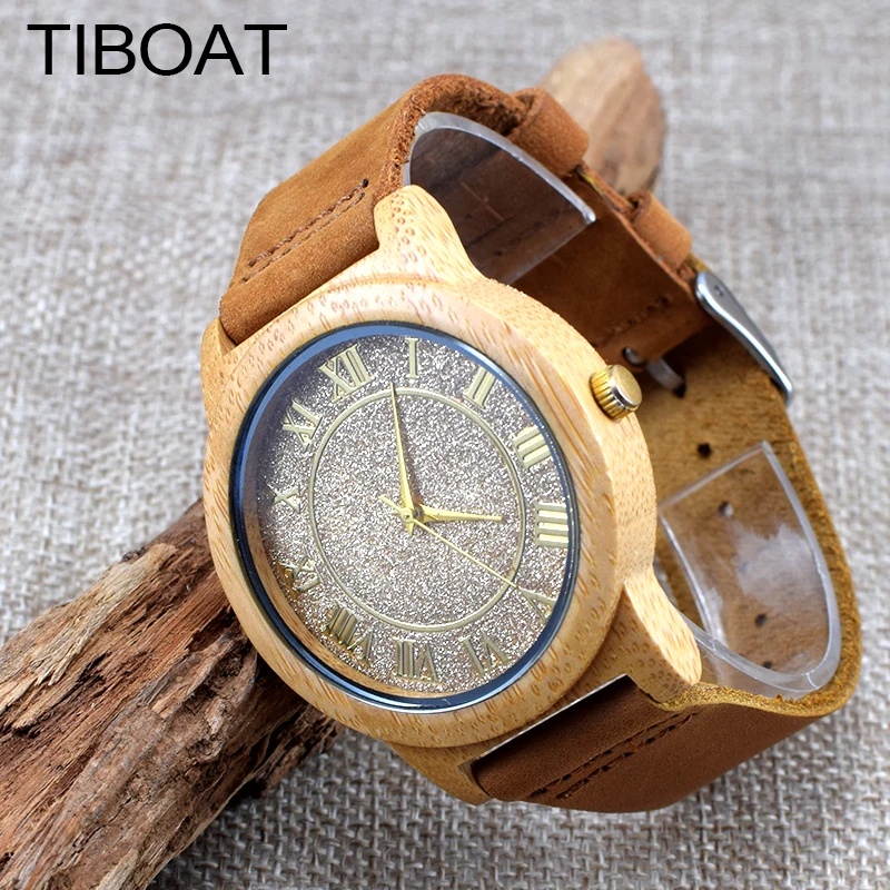 Tiboat римскими цифрами модные дизайнерские часы для Для мужчин подарки с