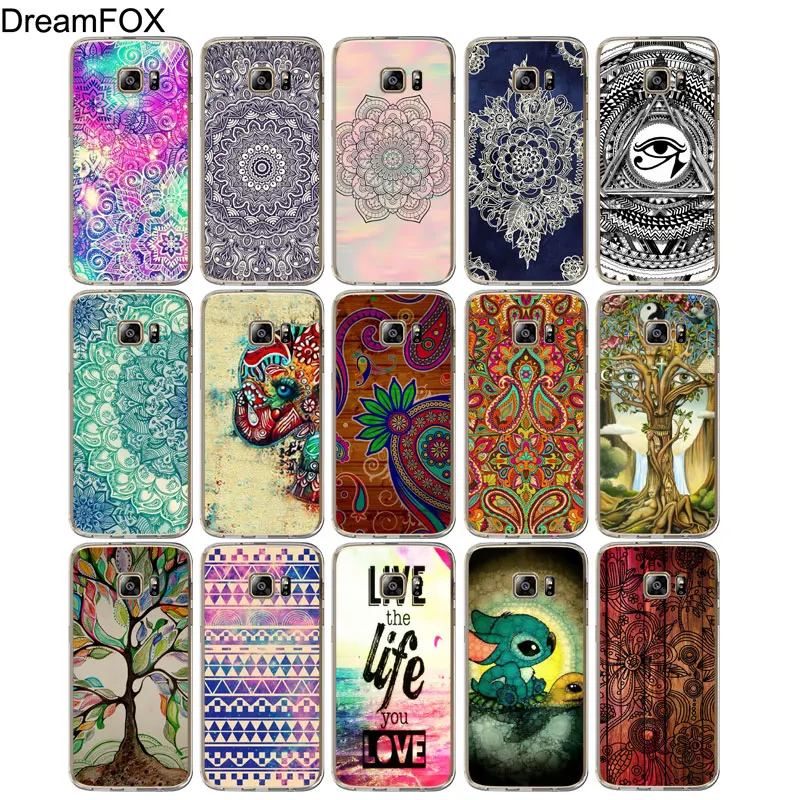 DREAMFOX M538 Mandala Flower Soft TPU Silicone Case Cover For Samsung Galaxy Note S 6 7 8 9 10 10e 11 11e Lite Edge Plus |