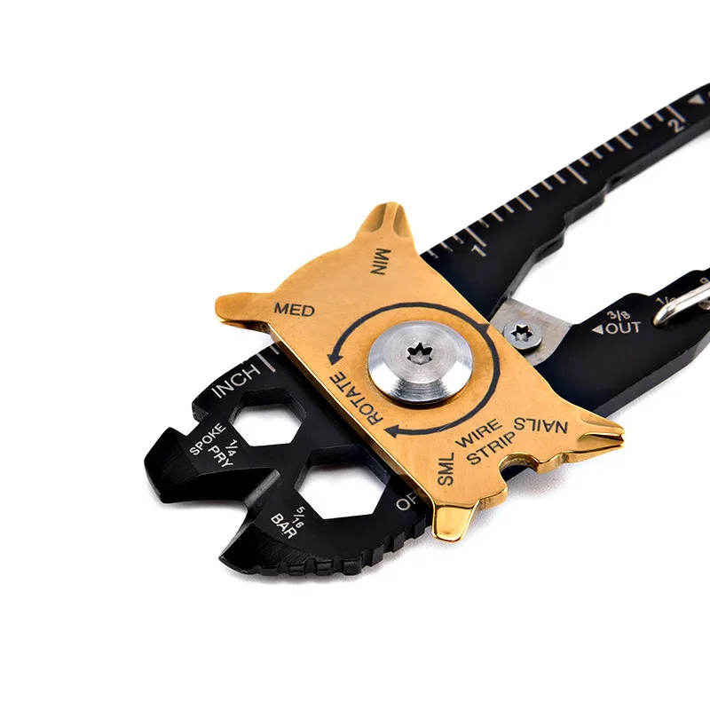 ANTARCTICA Outdoor Sports Wrench Ruler Carabiner Bottle Opener Functional Combination Tool EDC Keychain Multi Tools | Спорт и