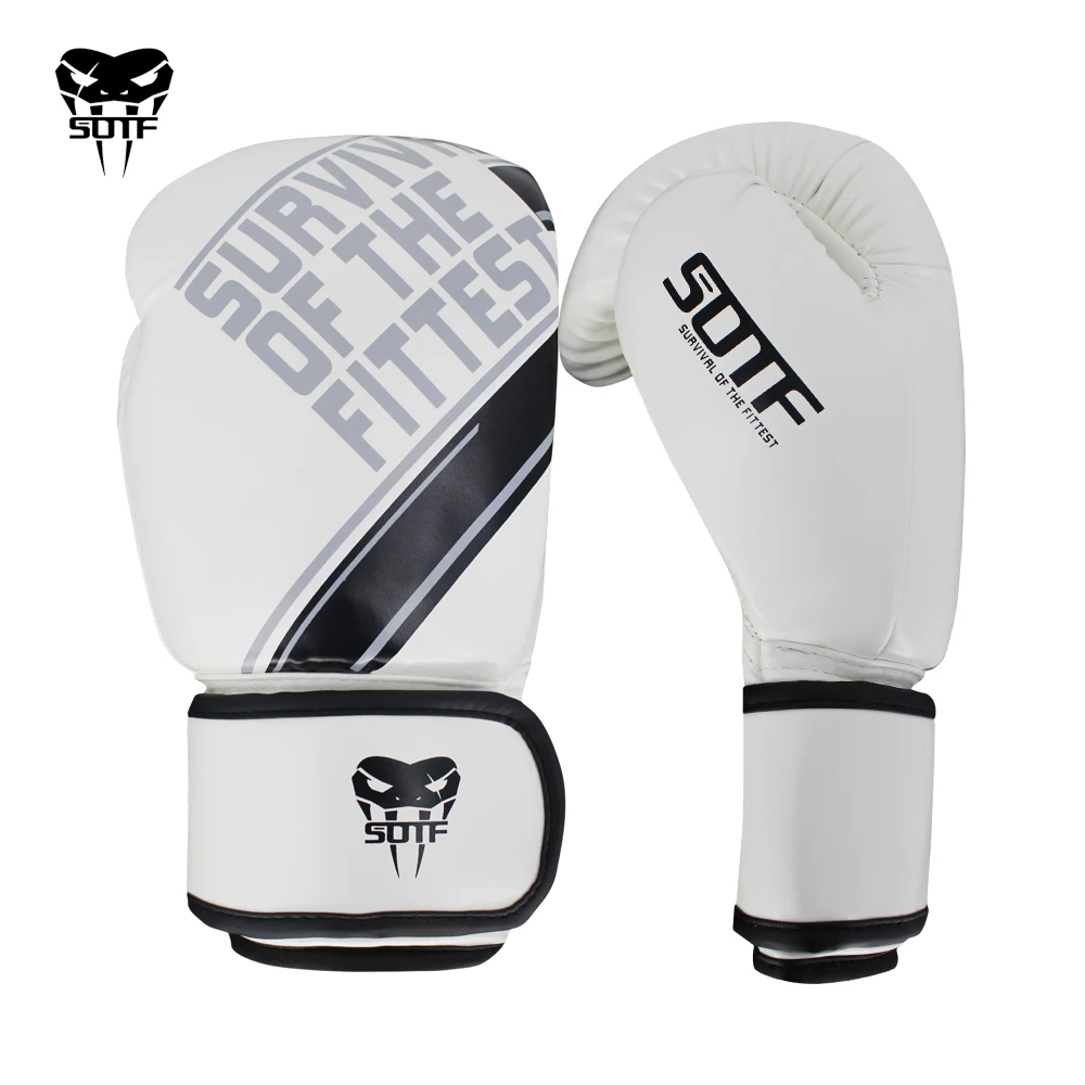 SOTF mma взрослые ядовитая змея белые черные острые боевые боксерские перчатки Тигр