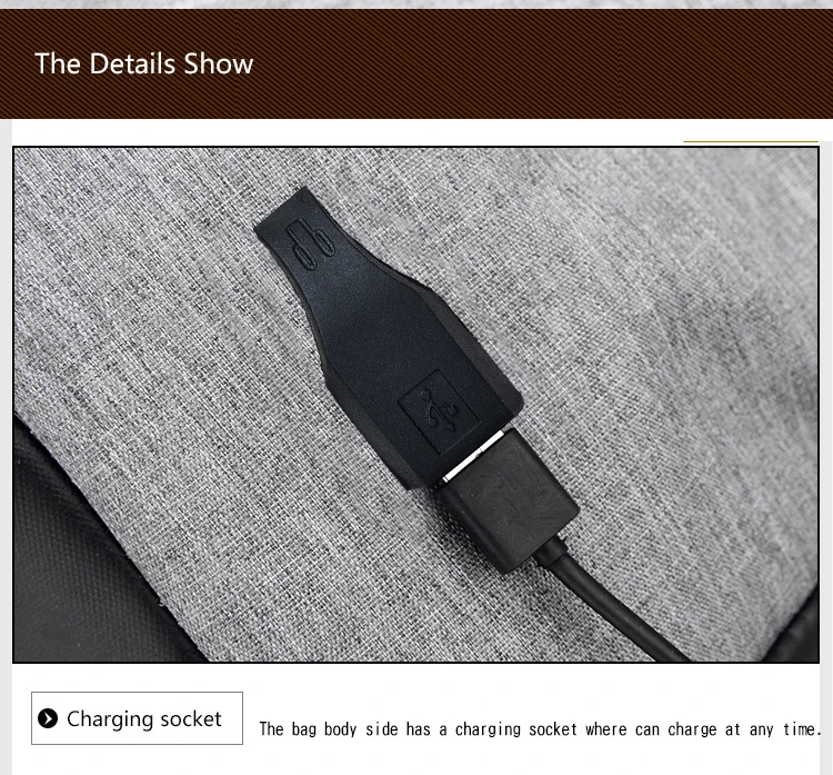 Водонепроницаемый USB зарядный мужской 15-дюймовый рюкзак для ноутбука подростка