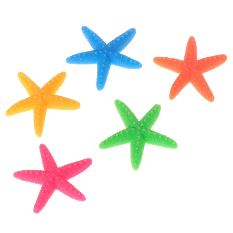 5 шт аквариума искусственные красочные морские звезды украшения аквариумные
