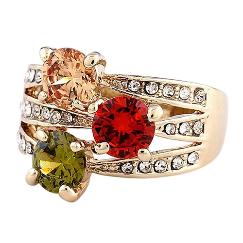 Женское кольцо Bluelans модное роскошное с кристаллом фианита украшения для